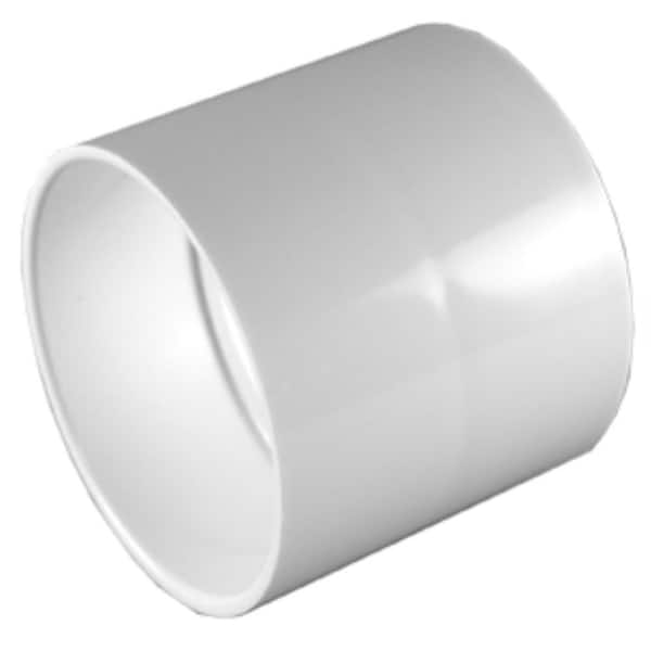 Charlotte Pipe 3 in. PVC Schedule 30 Hub Thin-Wall Coupling