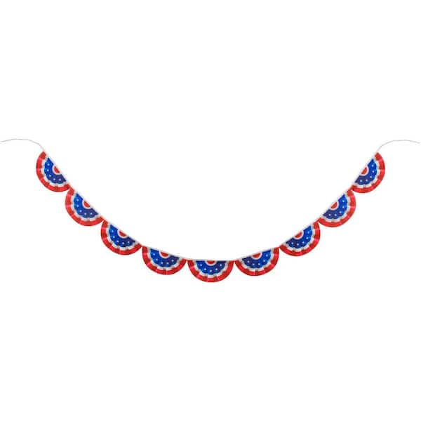 9.75 ft. Americana USA Flag Bunting Hanging Wall Banner