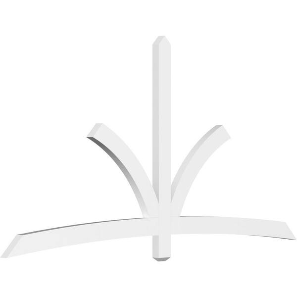 Ekena Millwork Davenport 96 in. W x 48 in. H x 2 in. D Signature Polyurethane Bracket