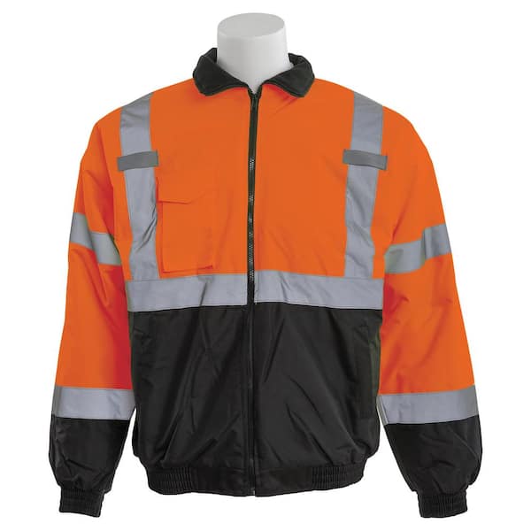 Orange hi vis bomber jacket Clearance