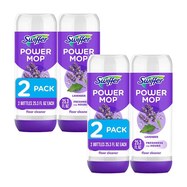 Swiffer Power Mop 25.3 oz. Lavender Scent Multi-Surface Floor Cleaner (2-Count) (Multi-Pack 2)
