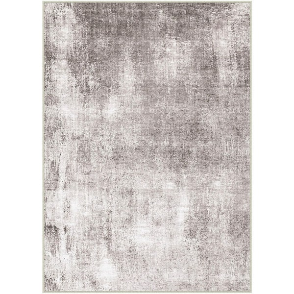 Tide Gray 9 ft. x 12 ft. Modern Abstract Area Rug