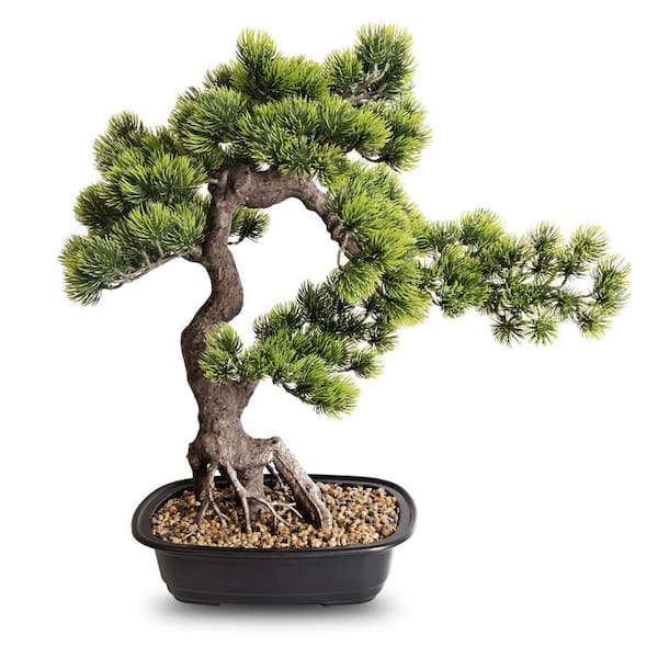 1.6 ft. Artificial Juniper Bonsai Tree in Pot
