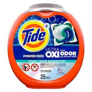 Ultra OXI Power Odor Eliminators Unscented Laundry Detergent Pods (25-Count)