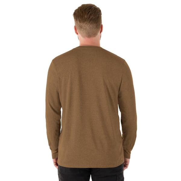 Milwaukee Men's Medium Brown Cotton/Polyester Long Sleeve Hybrid