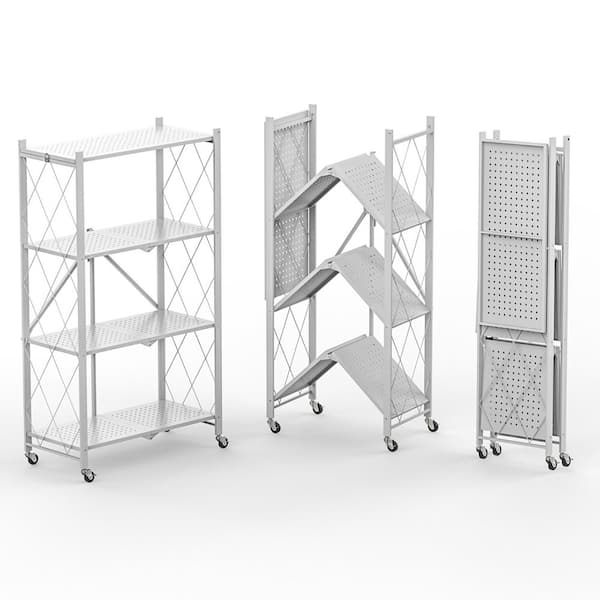 Silver Rectangular Breewell Stainless Steel Storage Rack, Shelves: 2,  44x38x25 cm