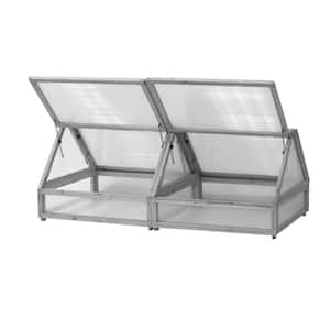 1.8 m Gray Wooden Cold Frame