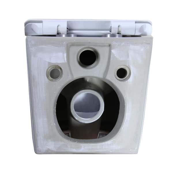 Eviva Storm 12 In Rough In 1 Piece 1 28 Gpf Dual Flush Elongated Toilet In White Seat Included Evtl914 The Home Depot