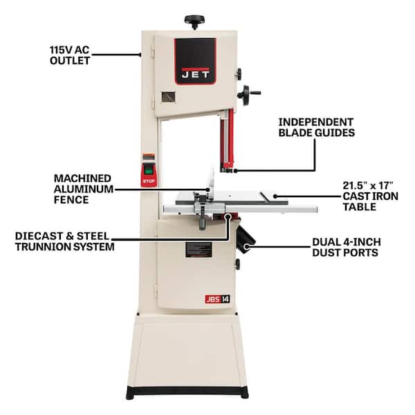 JWBS14-SFX 14 in. 1.75 HP, 1 pH, 115-Volt/230-Volt Steel Frame Bandsaw JWBS14-SFX 14 in. 1.75 HP, 1 pH, 115-Volt/230-Volt Steel Frame Bandsaw