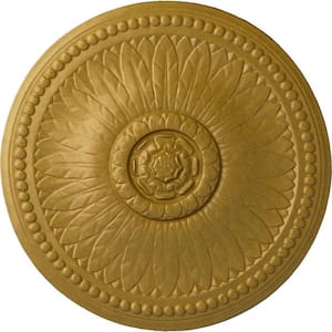 18-1/8 in. x 3/4 in. Bailey Urethane Ceiling Medallion (Fits Canopies upto 4 in.) Hand-Painted Pharaohs Gold