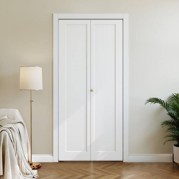 GOLDENPOLEY 28 in. x 78.4 in. 1-Panel Hollow Core White Primed