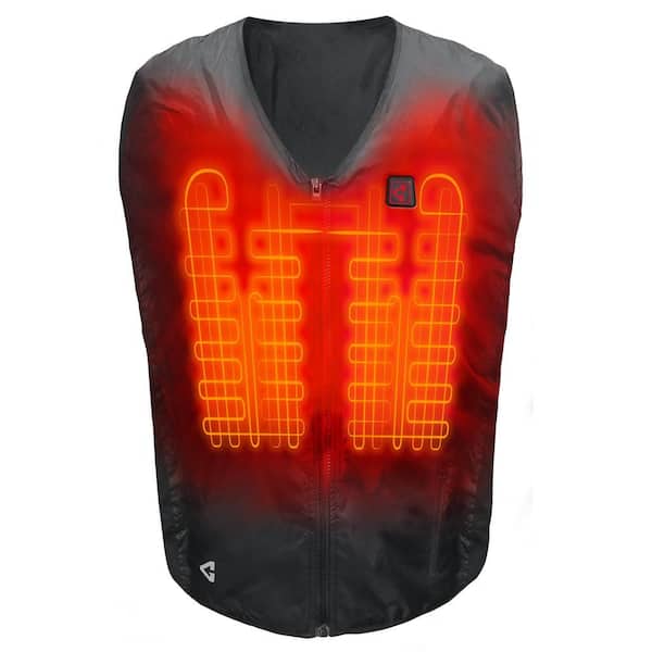 Unisex Small/Medium Unisex Black 7-Volt Battery Heated Vest Liner