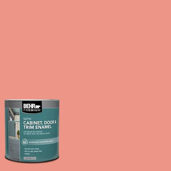 BEHR PREMIUM 1 qt. #P180-4 Guava Jelly Satin Enamel Interior/Exterior Cabinet, Door & Trim Paint