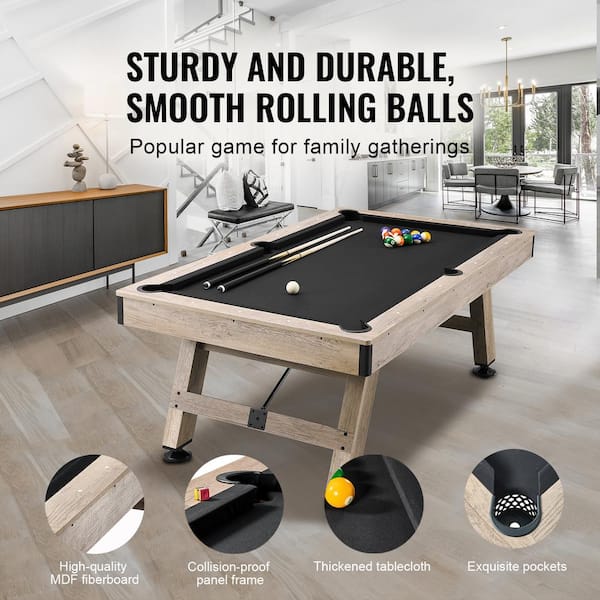 SKYSHALO Billiards Table, 7 ft. Pool Table, Adjust Legs Stable