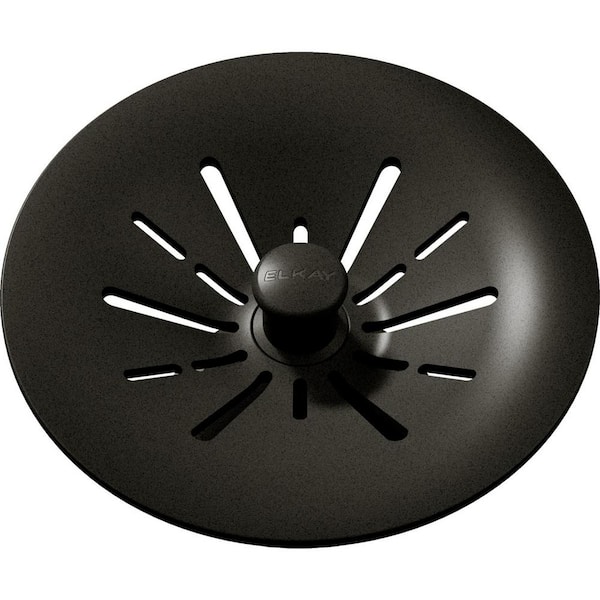 Elkay Polymer Drain Fitting for 3-1/2 in. Sink Drain Opening in Dusk Gray for Quartz Perfect Drain