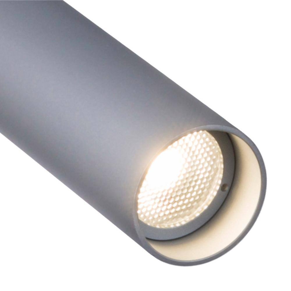 Gray Adjustable LED Flush Mount Spotlight