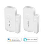 Wi-Fi Wireless Security Burglar Alarm Chime Sensors for Doors/Windows - Intruder Alert-Smart Phone Compatible (2-Pack)