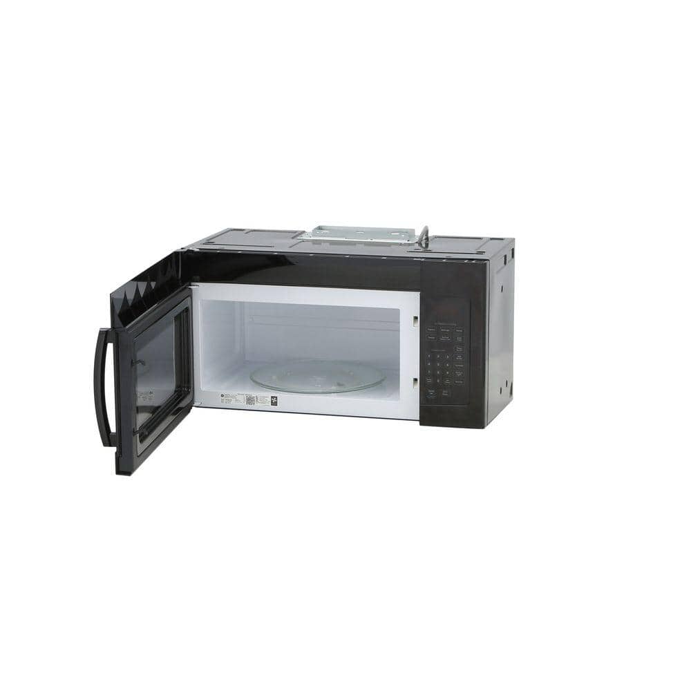 Black 30" Over-the-Range Microwave Oven with Built-in Exhaust