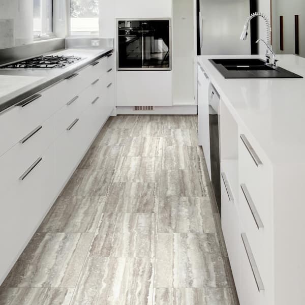 Shaw Easy Vision Vinyl Tile - Concrete Rectangular Vinyl Tiles