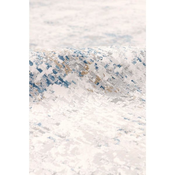Pasargad Home Stella Beige/Light Grey 3 ft. x 5 ft. Area Rug