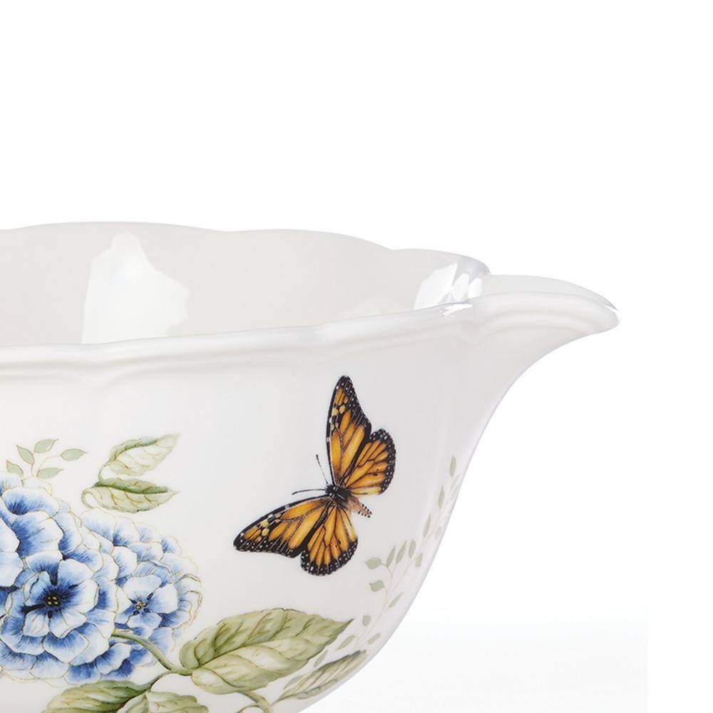 Colorful Ceramic Floral Print 2-Piece Nesting Bowl Set