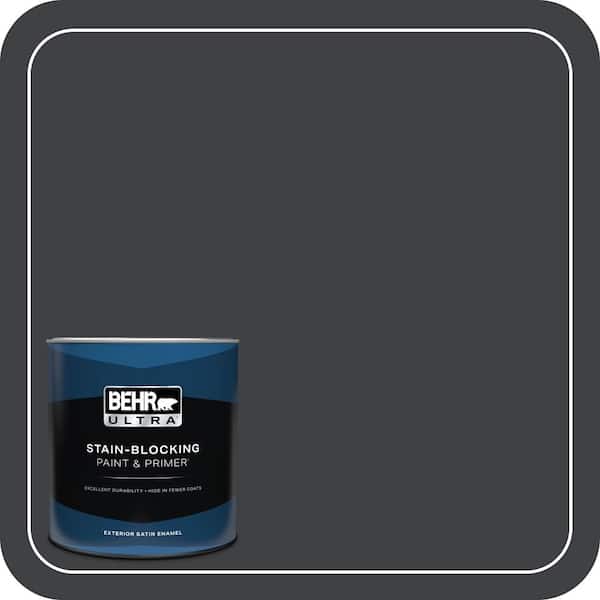 BEHR ULTRA 1 qt. #750F-7 Deep Space Satin Enamel Exterior Paint & Primer
