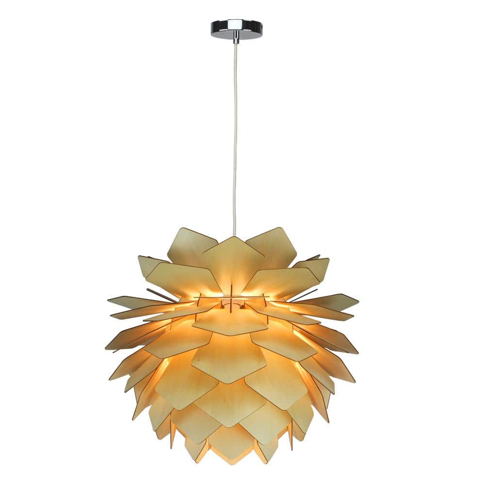 Rose I 1-Light Wood Island Chandelier