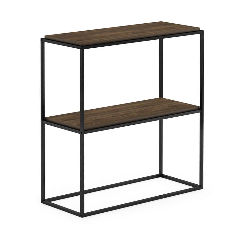 Moretti Columbia Walnut 2-Tier Modern Stackable Shelf