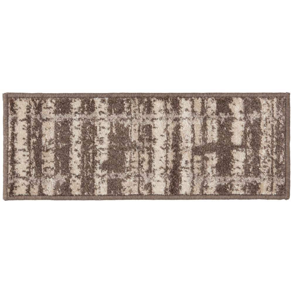Capri Galinda Latte/Storm 9 in. x 26 in. Woven Polypropylene Stair Tread Cover (Set of 1) price history on PriceWatchPro