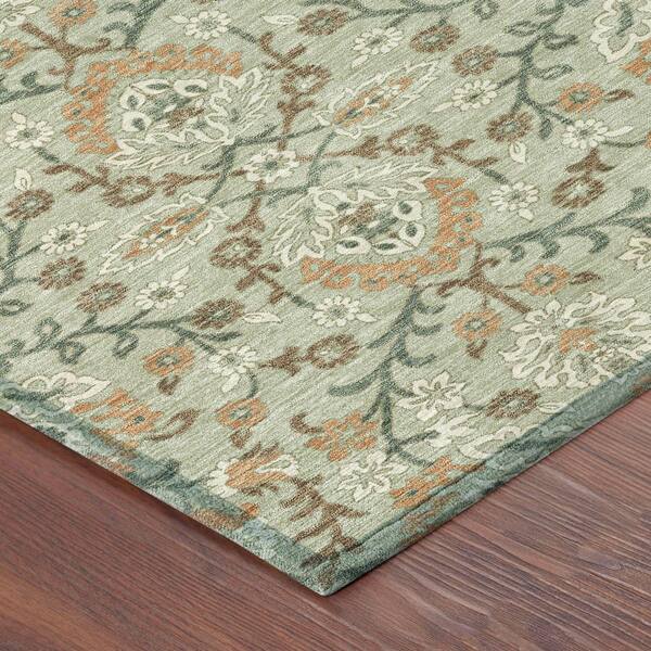 Chantille Machine Washable Indoor/Outdoor Abstract ACN2634 Celery 2 ft. x 3 ft. Accent Rug