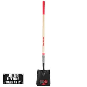 48 in. Wood Handle Square Point Shovel