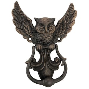 Mystical Spirit Owl Authentic Foundry Iron Novelty Door Knocker