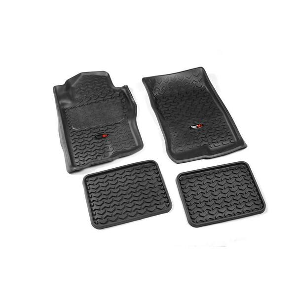 Rugged Ridge Floor Liner Set 4-Piece Black 2005-2011 Nissan Terri and Pathfinder