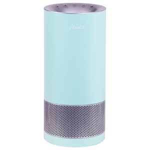 HP400 104 sq. ft. Round Tower Air Purifier for Allergy and Asthma Relief in Aqua and Silver