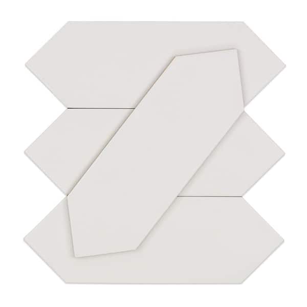 Ivy Hill Tile Russell White 4 in. x 12 in. 10 mm Matte Porcelain Subway Floor and Wall Tile (40 pieces 10.76 sq. ft. / Box) Ivy Hill Tile Russell White 4 in. x 12 in. 10 mm Matte Porcelain Subway Floor and Wall Tile (40 pieces 10.76 sq. ft. / Box)