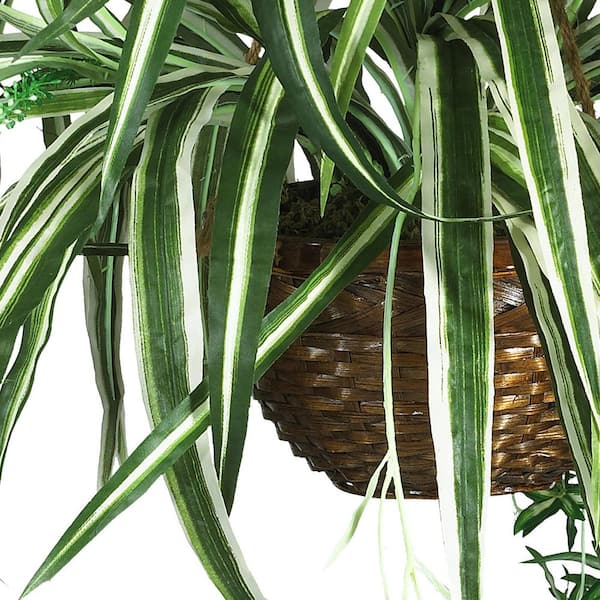 Hanging Spider Plant Silk Foliage Planter