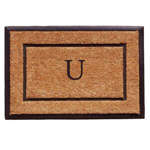 The General Monogram Doormat, 24" x 48", Letter U