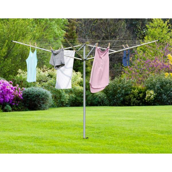 Clothes Line Machine Portable Drying Line 2-Pack Retractable Clotheslines 49ft - PVC Laundry ...