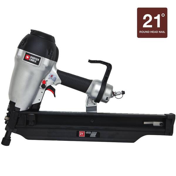 Porter Cable 21 Degree 3 1 2 In Full Round Framing Nailer Fr350b The Home Depot