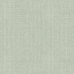 Bazaar Collection Light Green Moss Stripe Design Non-WOven Paper Non-Pasted Wallpaper Roll (Covers 57 sq. ft.)