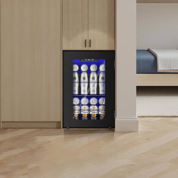 SIMZLIFE 11 in. Single Zone 6-Wine Bottles and 24-Cans Beverage