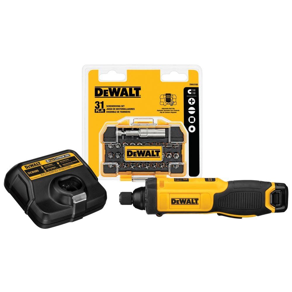 DEWALT 8-Volt MAX Cordless 1/4 in. Hex Gyroscopic Screwdriver with