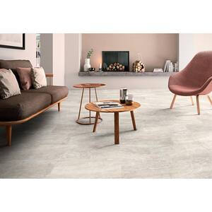 Pavia Crema 24 in. x 48 in. Polished Porcelain Stone Look Floor and Wall Tile (16 sq. ft./Case)