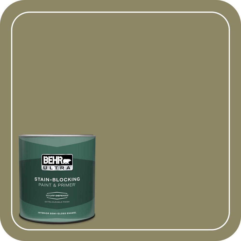 1 qt. #PPU9-23 Oregano Spice Extra Durable Semi-Gloss Enamel Interior Paint & Primer price history on PriceWatchPro