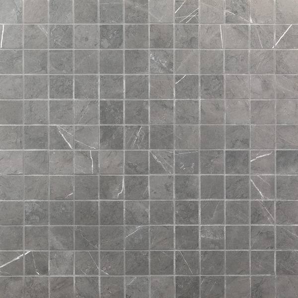 Ivy Hill Tile Marmo Dark Gray 4 In. X 0.39 In. Matte Marble Look ...