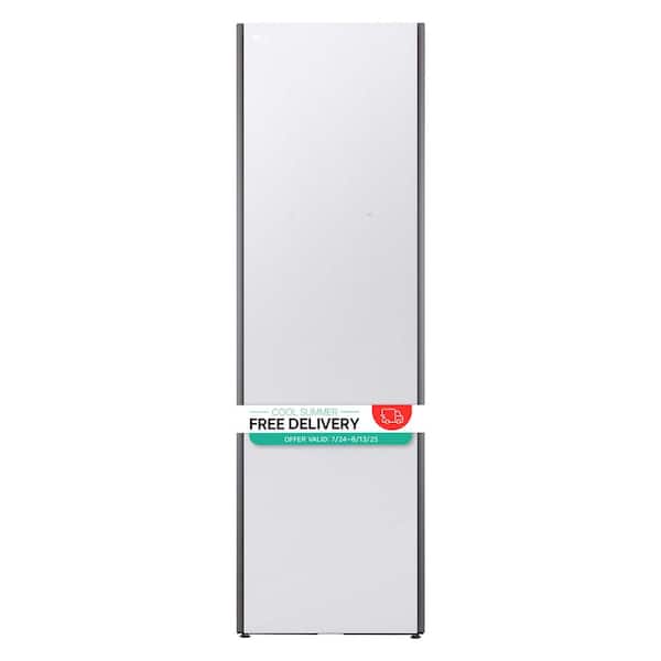 Styler SMART Steam Closet in Cream White with TrueSteam Technology and Moving Hangers
