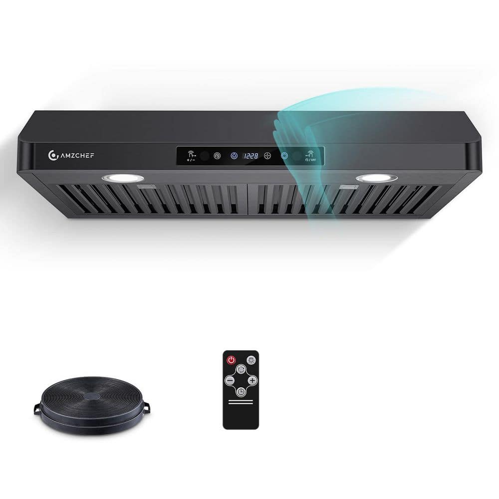 30 in. 700 CFM Ducted Under Cabinet Range Hood in Black with Dishwasher Safe Metal Mesh Filter price history on PriceWatchPro