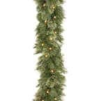 Wispy Willow 9 ft. Garland with Clear Lights