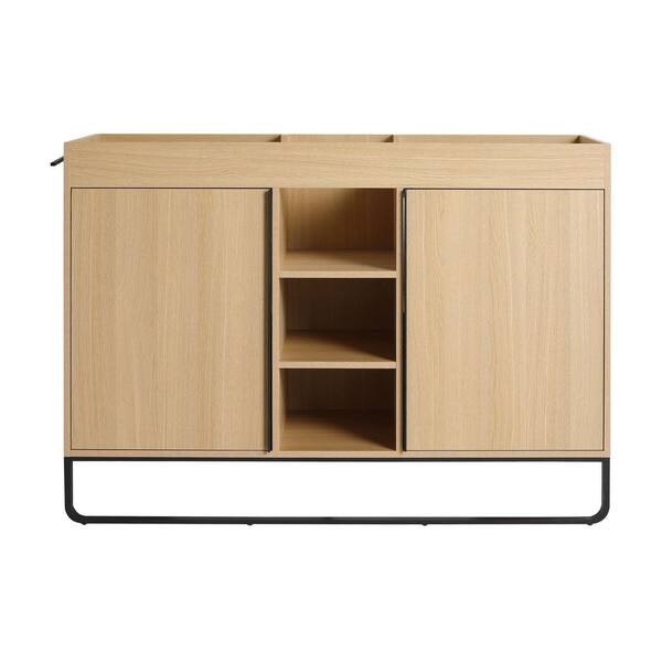 48 in. Bath Vanity Cabinet without Top in Oak Unassembled