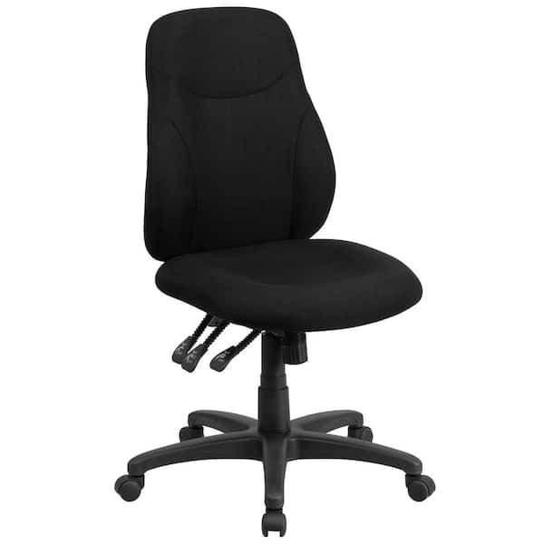 Carnegy Avenue Fabric Swivel Office Chair in Black